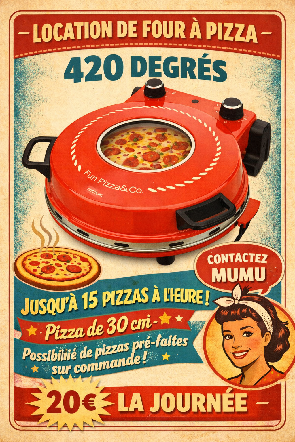 Four à pizza